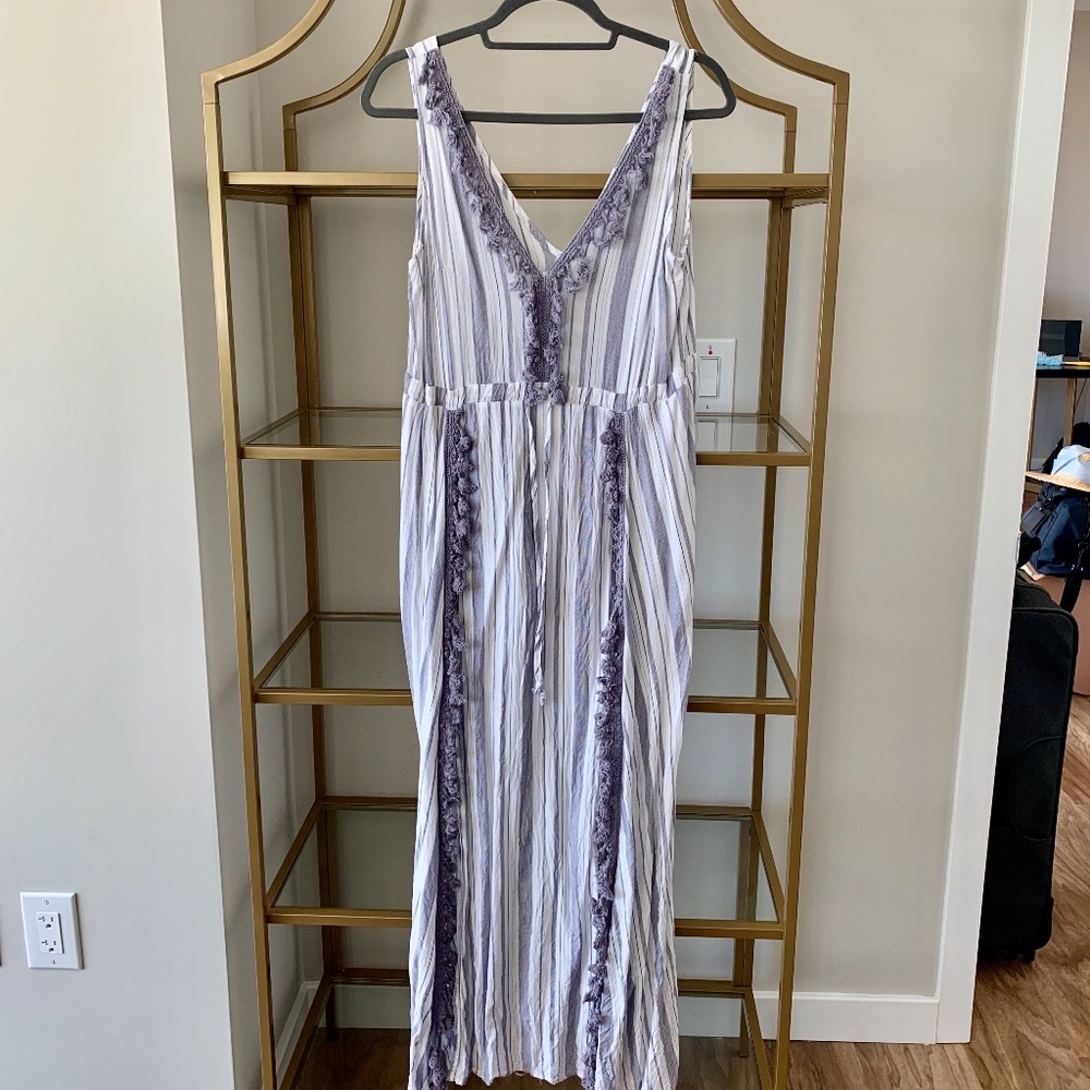 Grecian Tassel Maxi Dress Cover-up